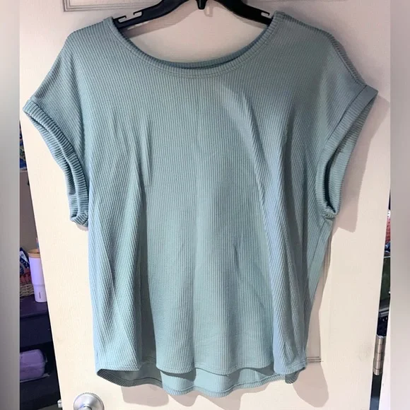 Maurices 24/7 Clara Ribbed Tee Size 2X - Picture 2 of 4